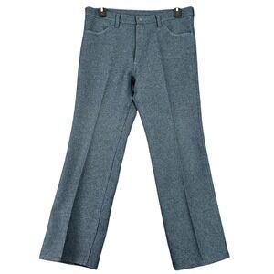 Wrangler Wrancher Cowboy Cut Dress Jeans Blue Polyester Twill Western 36x30